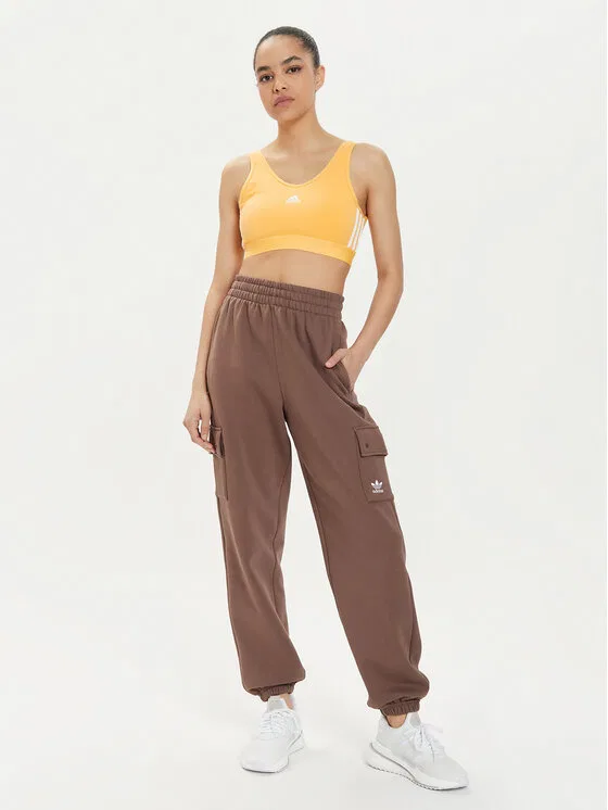 Топ slim fit Essentials 3-Stripes Adidas, желтый — фото 2