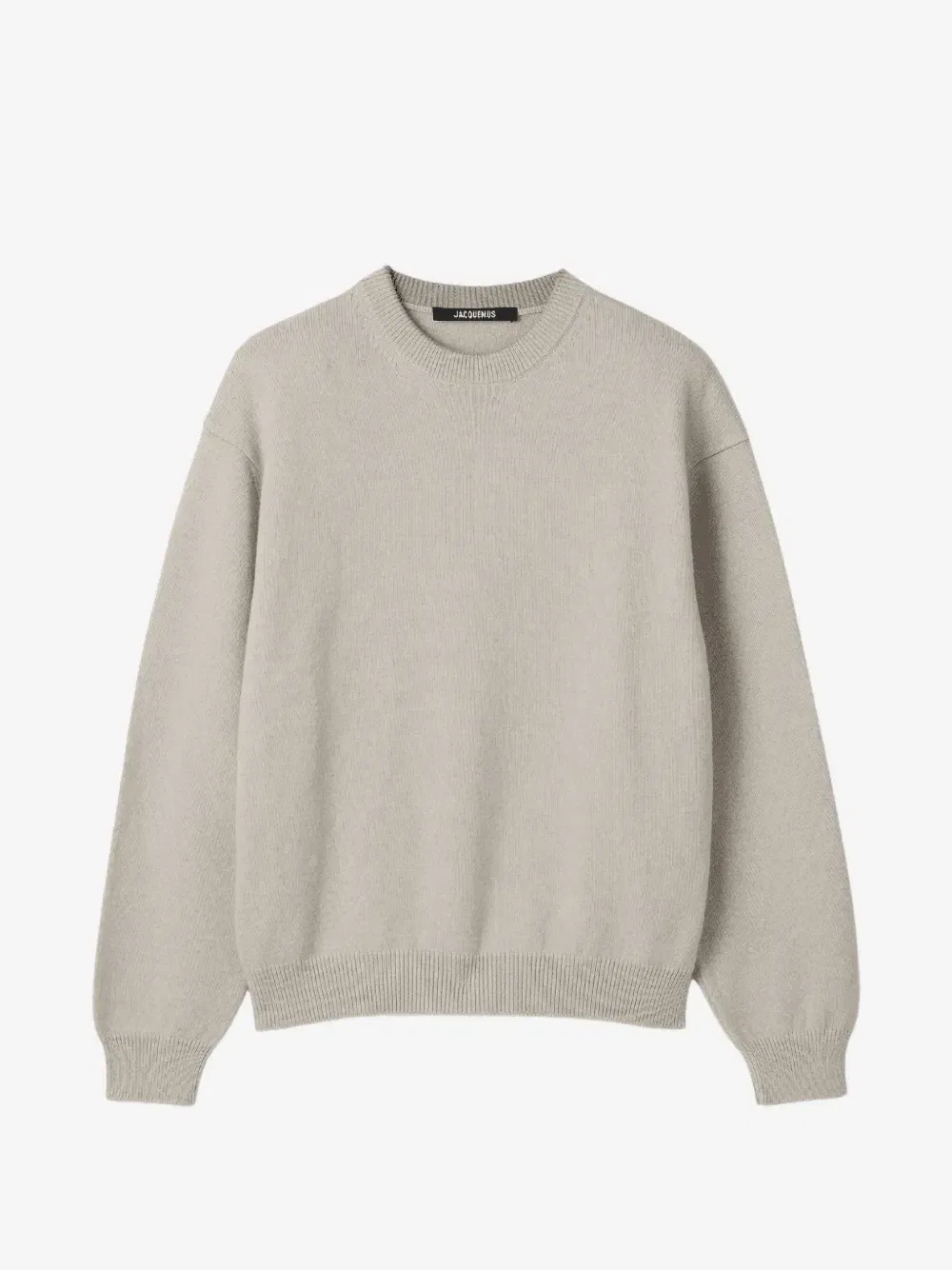 Свитер с длинными рукавами и круглым вырезом JACQUEMUS, бежевый — фото 2