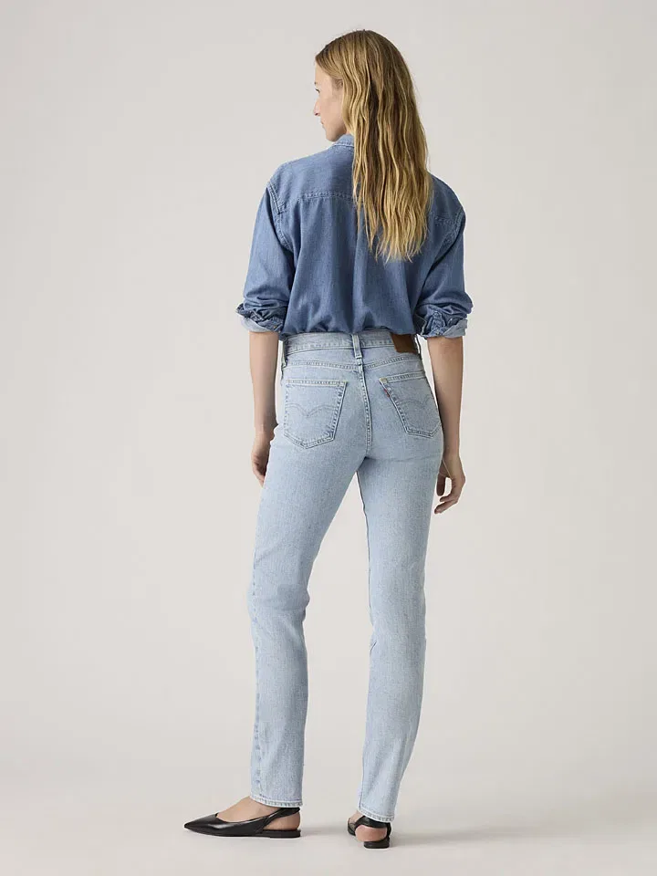 Женские джинсы slim fit 724 Levi's, Light Blue — фото 3