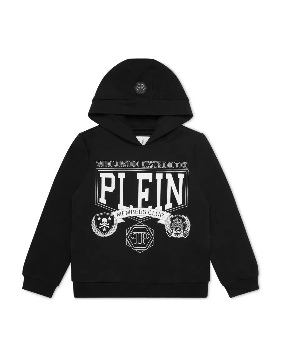 Толстовка Philipp Plein "College" черного цвета