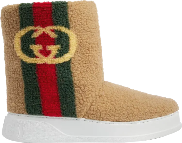 Кроссовки Gucci Ankle Boot Interlocking G - Salty Caramel, коричневый