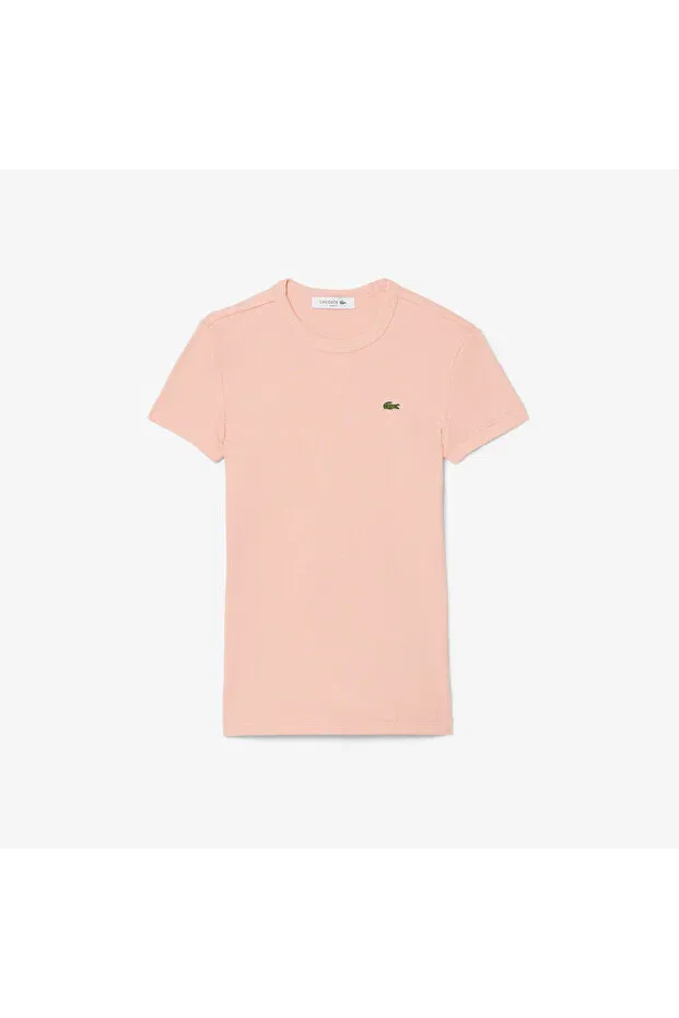 Футболка Lacoste Ui2-Pink, розовая хлопковая с коротким рукавом — фото 4