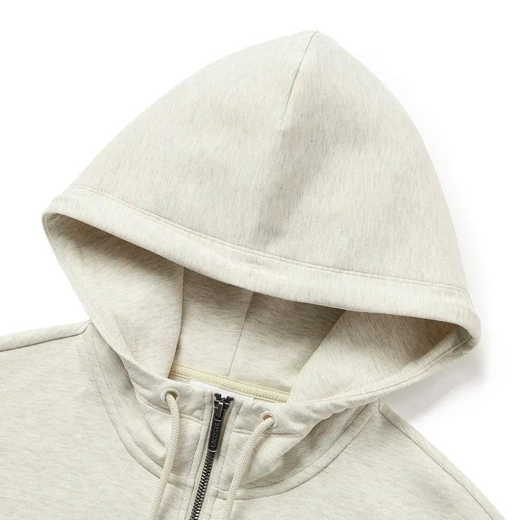 Толстовка женская с капюшоном LACOSTE Moderate Regular, овсяно-кофейный — фото 2