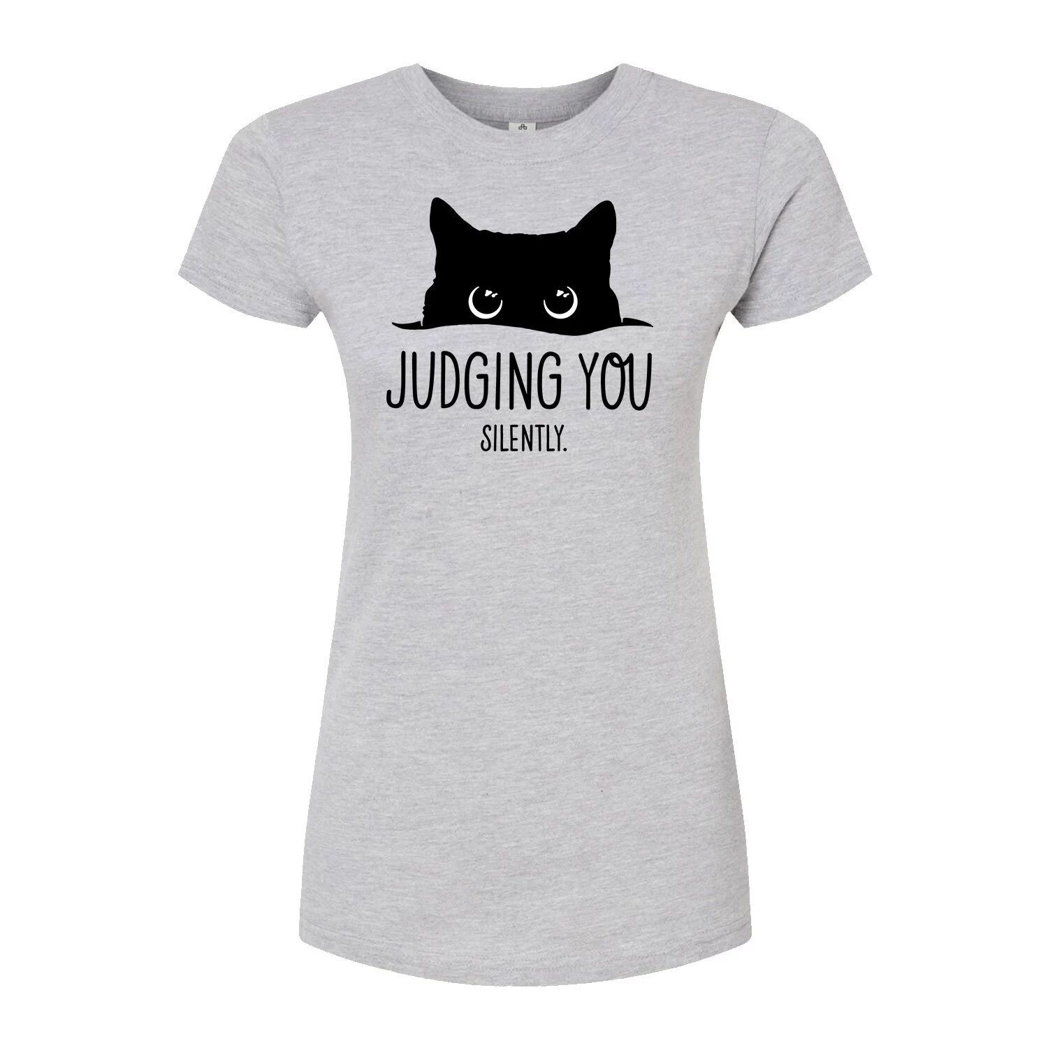 

Футболка Judgeing You Cat для юниоров Licensed Character, серый