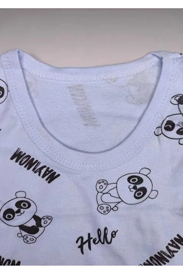 Детское боди без рукавов с принтом New season panda printed Sparrow Laurel, Bebemavi — фото 2