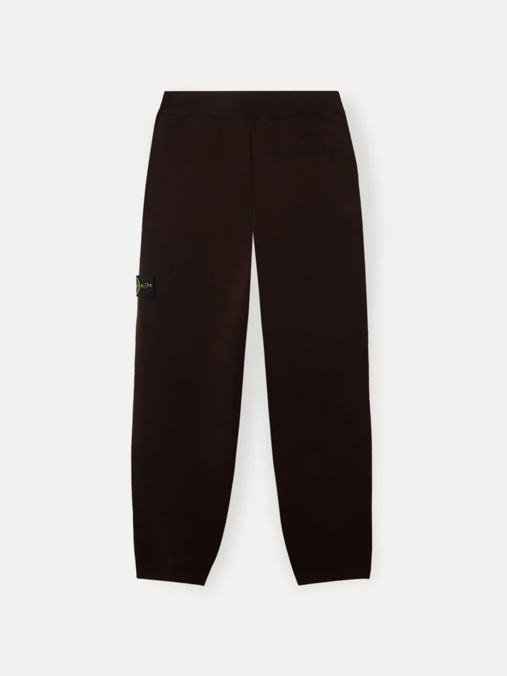 Мужские вязаные брюки Stone Island Regular-fit With Elastic Drawstring Waist, угольно-серый — фото 4