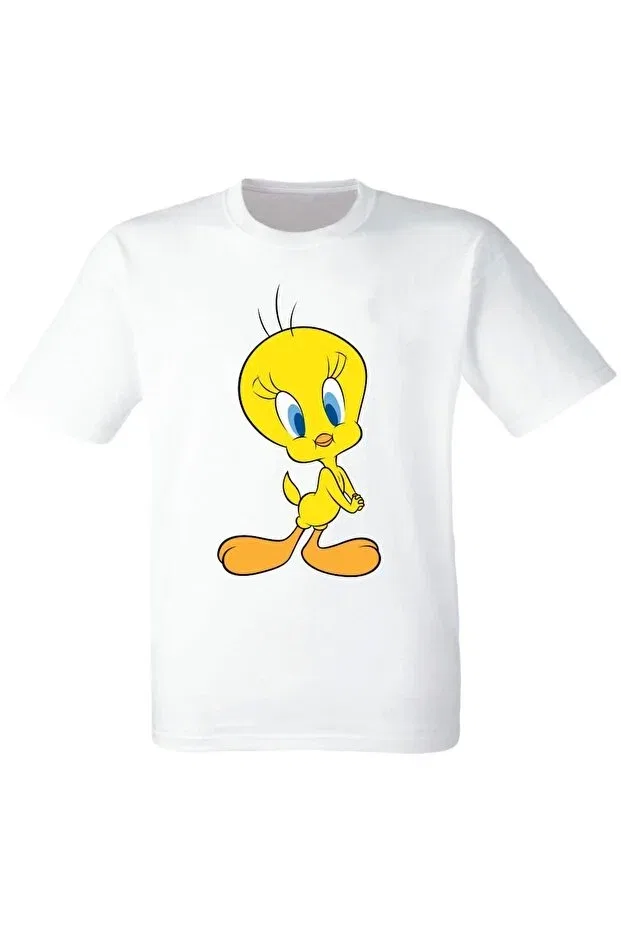 Детская футболка для мальчиков с принтом Tweety, This Gyox, White