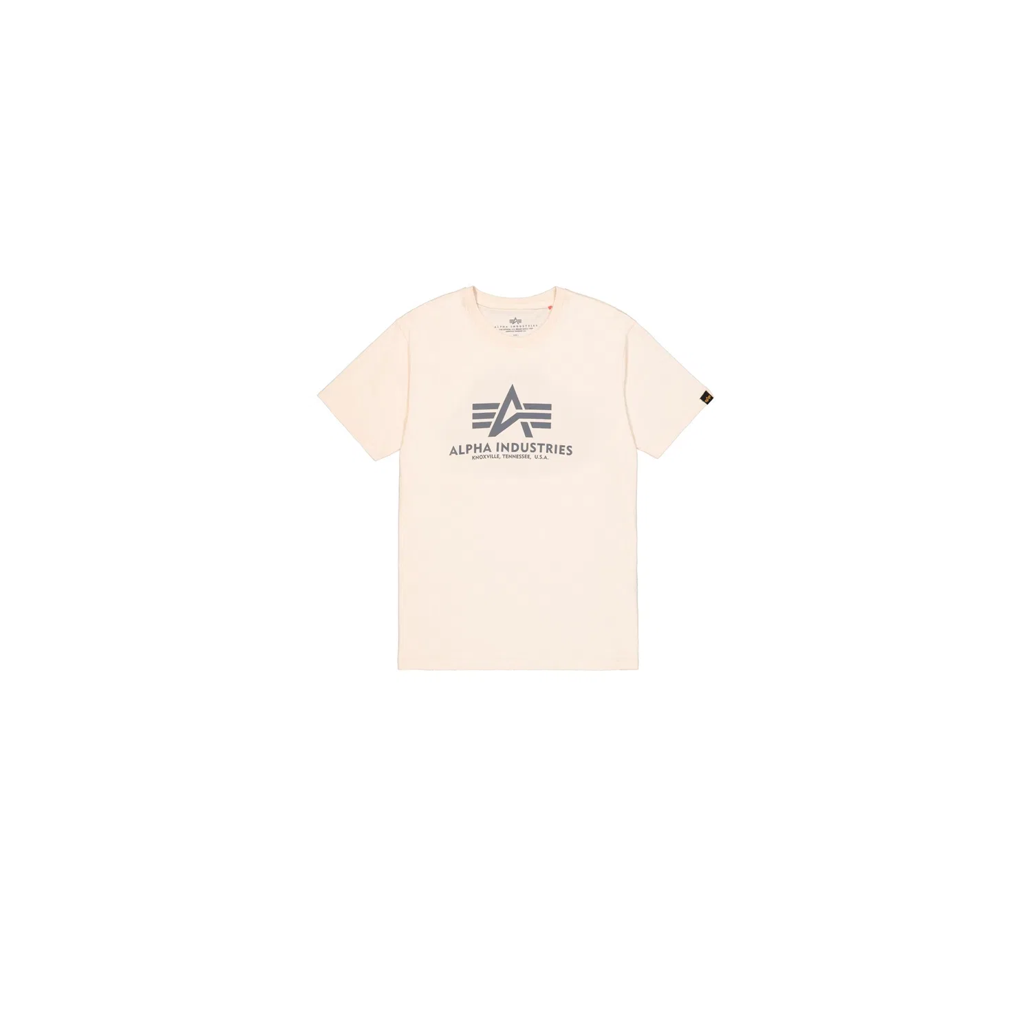 Детская хлопковая футболка Alpha Industries, Jet Stream White — фото 4