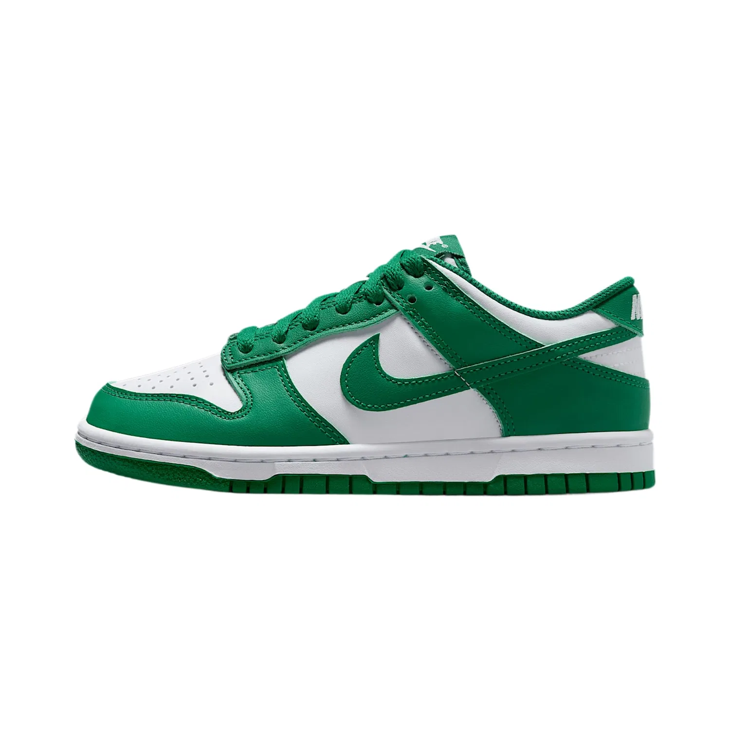 Детские кроссовки для мальчиков с принтом NIKE Dunk Low Bg NIKE, White Malachite