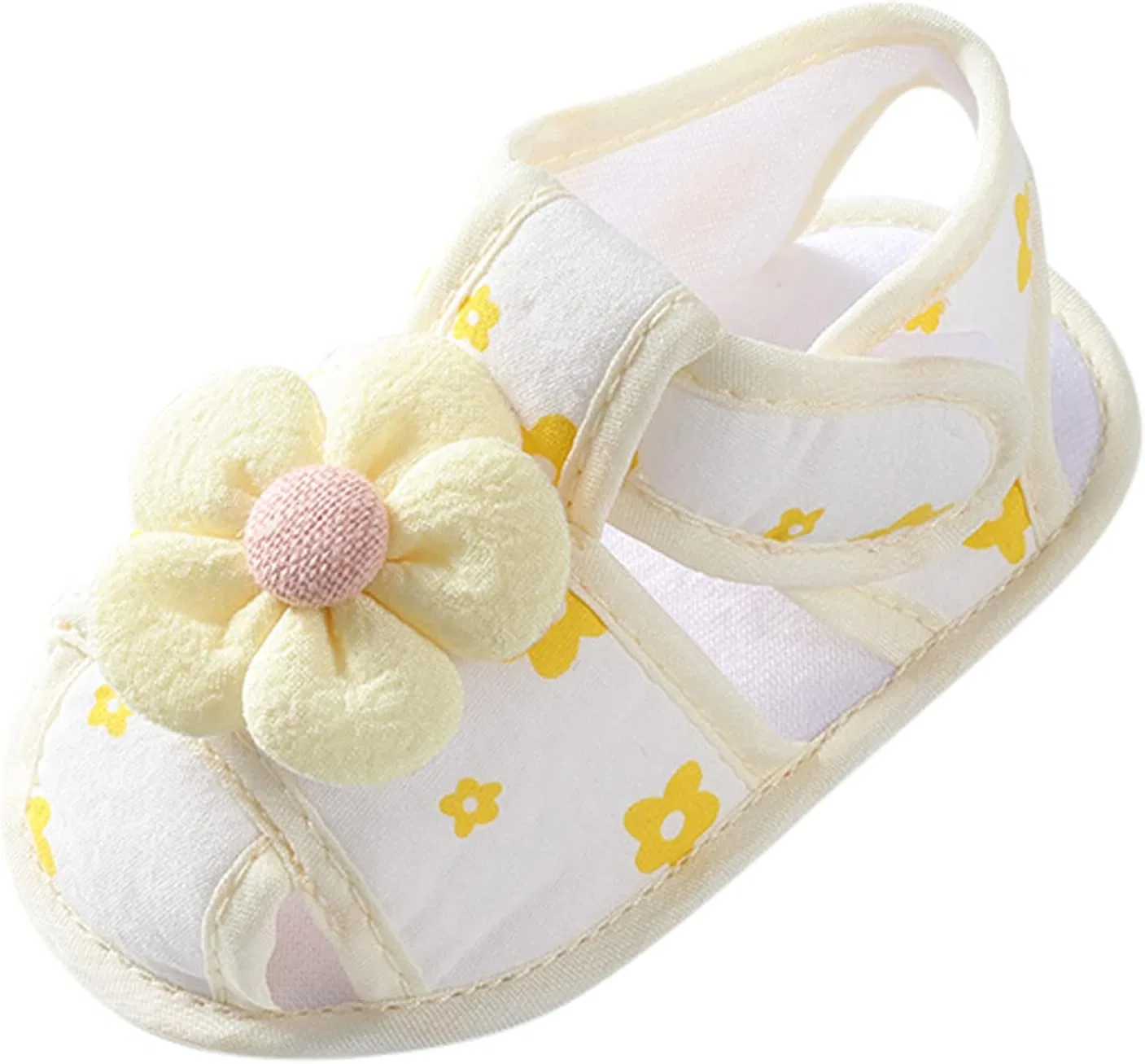 Детские ботиночки для девочек с открытым носком и бантом, модель Tie Dye Shoes, Yellow