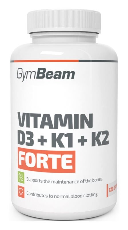 

Укрепление иммунитета GymBeam Vitamin D3 + K1 + K2 Forte
