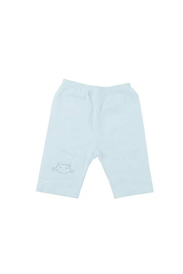 Детские леггинсы для девочек с принтом Girl'S white stone printed short tights Ceylanoğlu, White