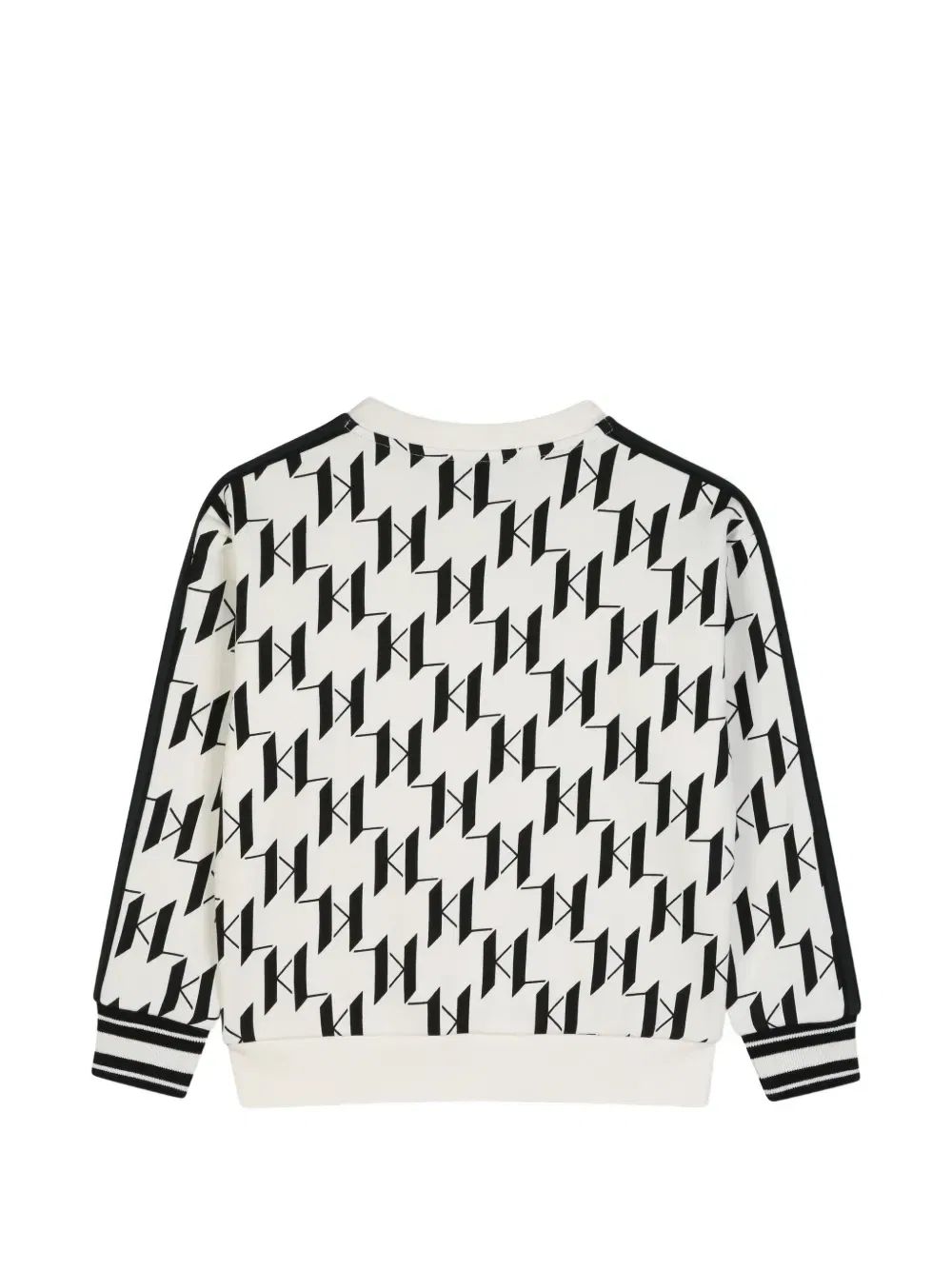 Толстовка с монограммой и нашивкой-логотипом Karl Lagerfeld Kids, белый — фото 2