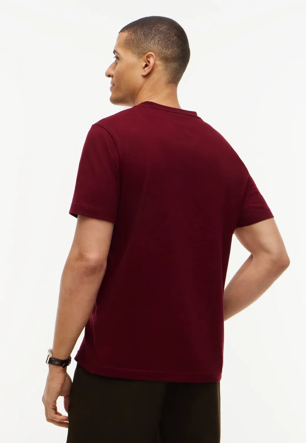 Базовая футболка - базовая футболка Tommy Hilfiger, Burgundy — фото 3