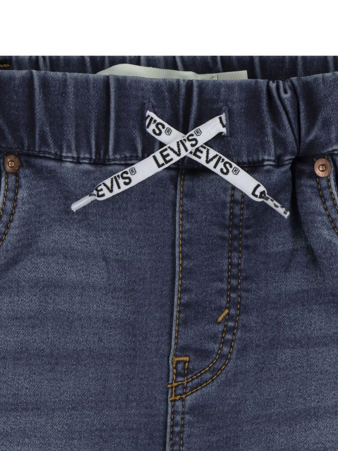 Шорты джинсовые Levi's Dark Blue, скинни — фото 4