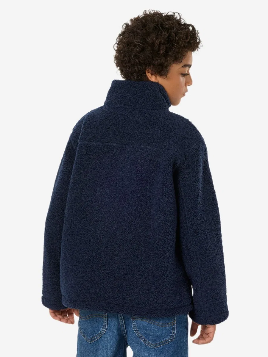 Флисовая куртка Denim Factory 'Denver' темно-синего цвета — фото 4
