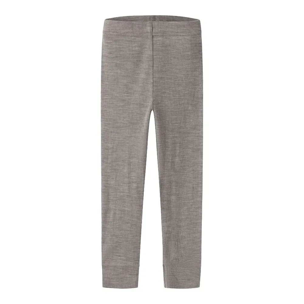 Детские леггинсы из шерсти мериноса Wax Wool Rib Name it, Grey — фото 2