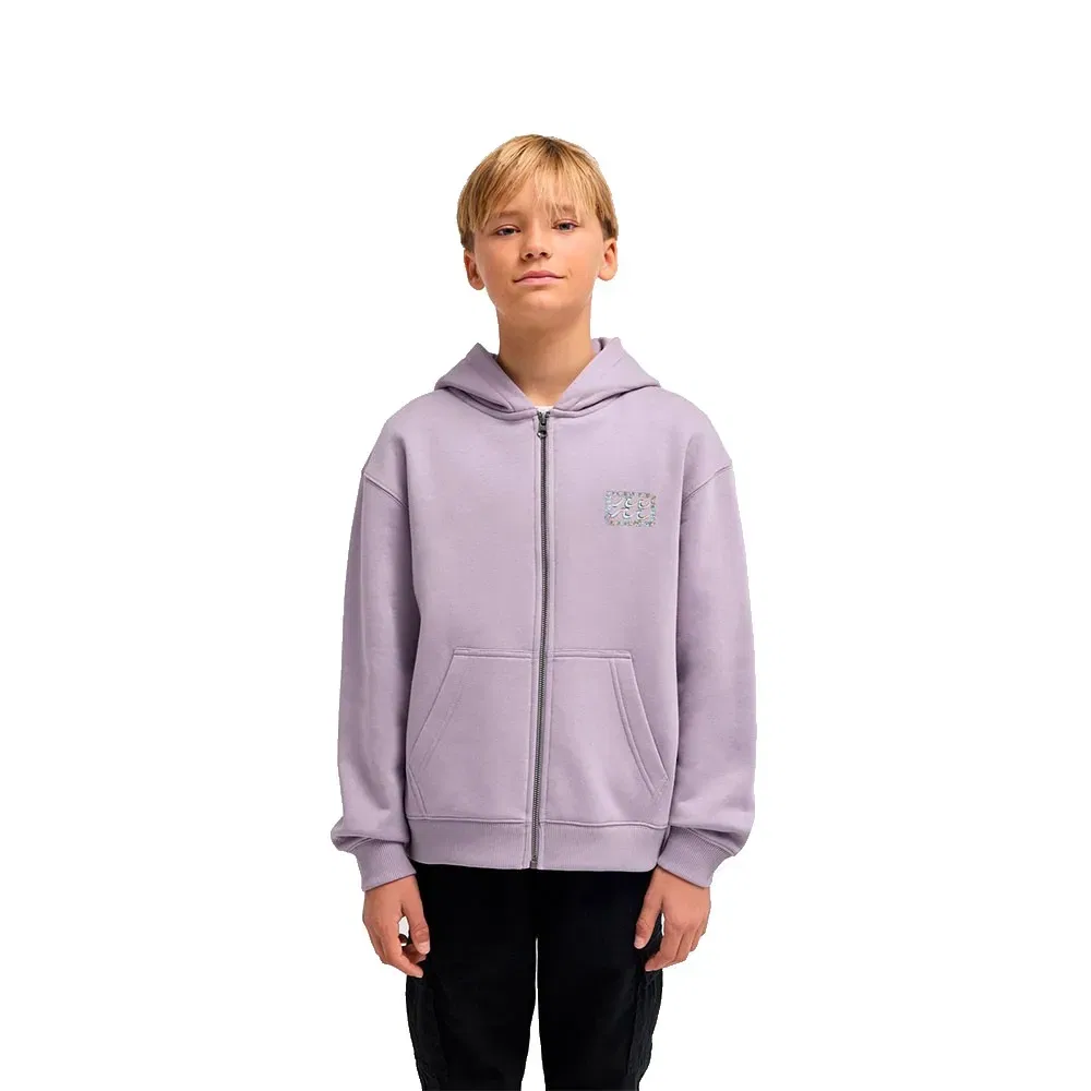 Детское худи для мальчиков с принтом Billabong Foundation, Purple