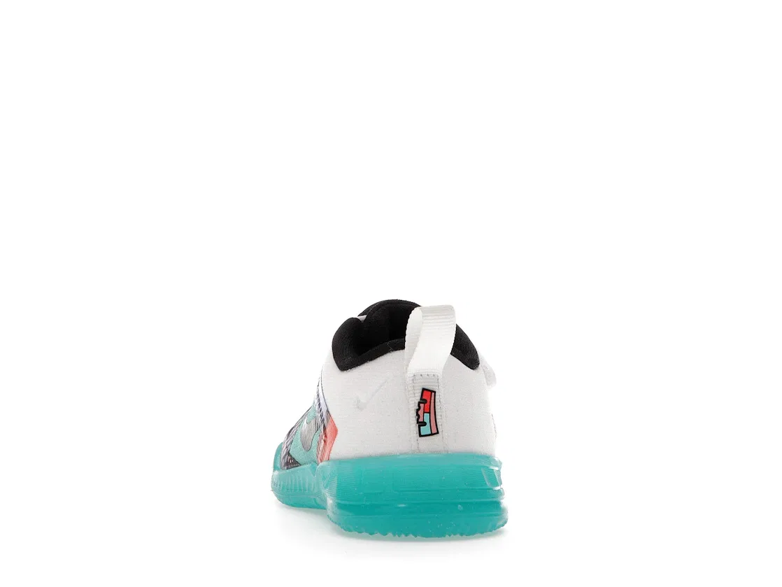 Детские кроссовки LeBron 18 Low Nike, Summit White/Dynamic Turquoise-Crimson Bliss-Black — фото 4