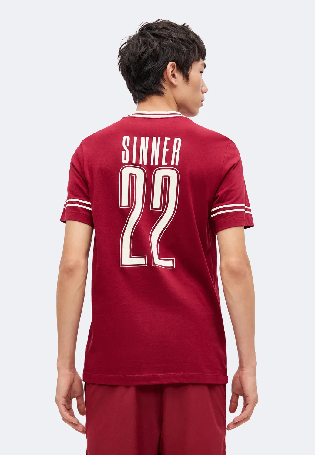 Js tee uso jannik - спортивная футболка Nike Performance, Team Red