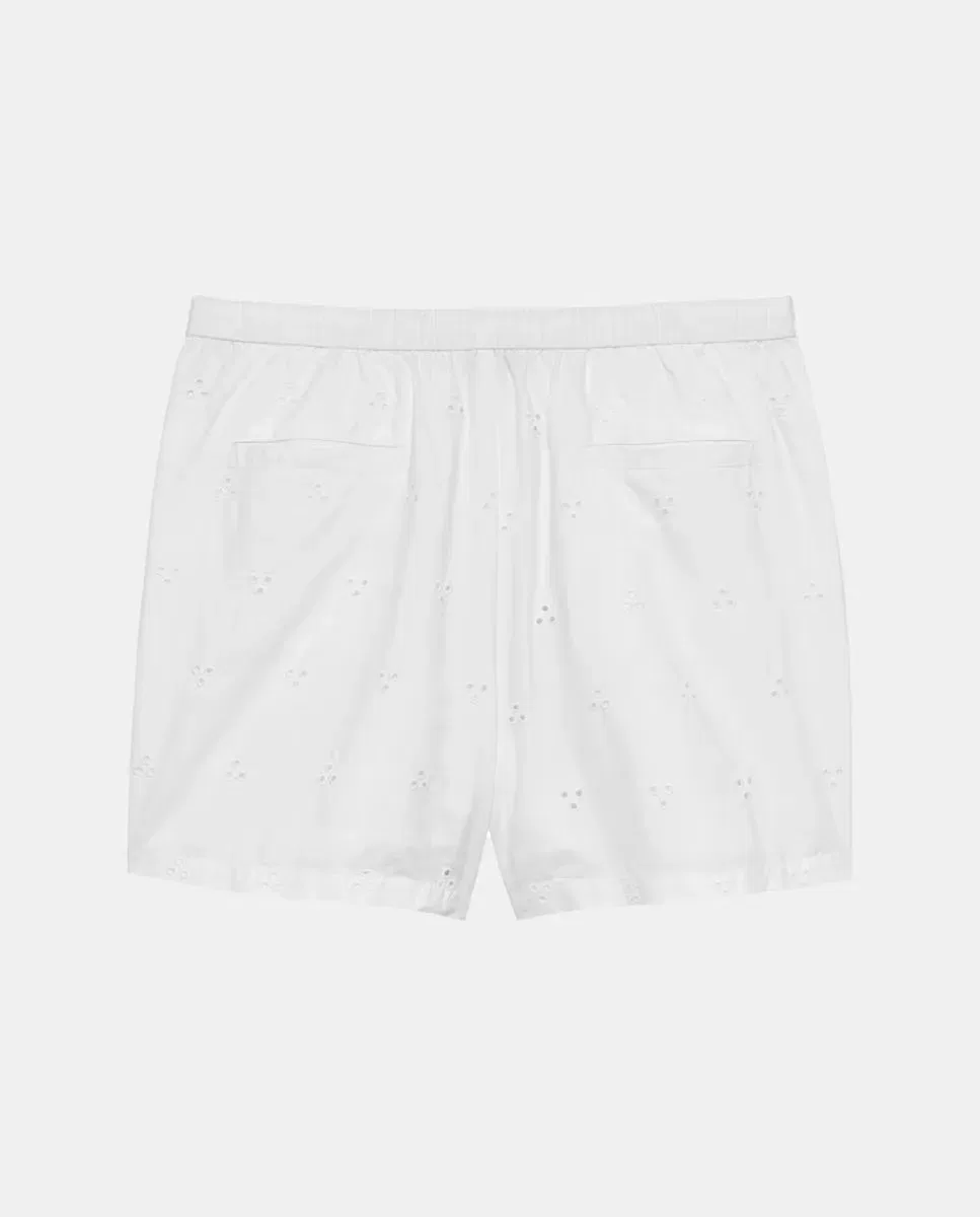 Детские шорты для девочек с вышивкой Tommy Hilfiger, Blanco — фото 2