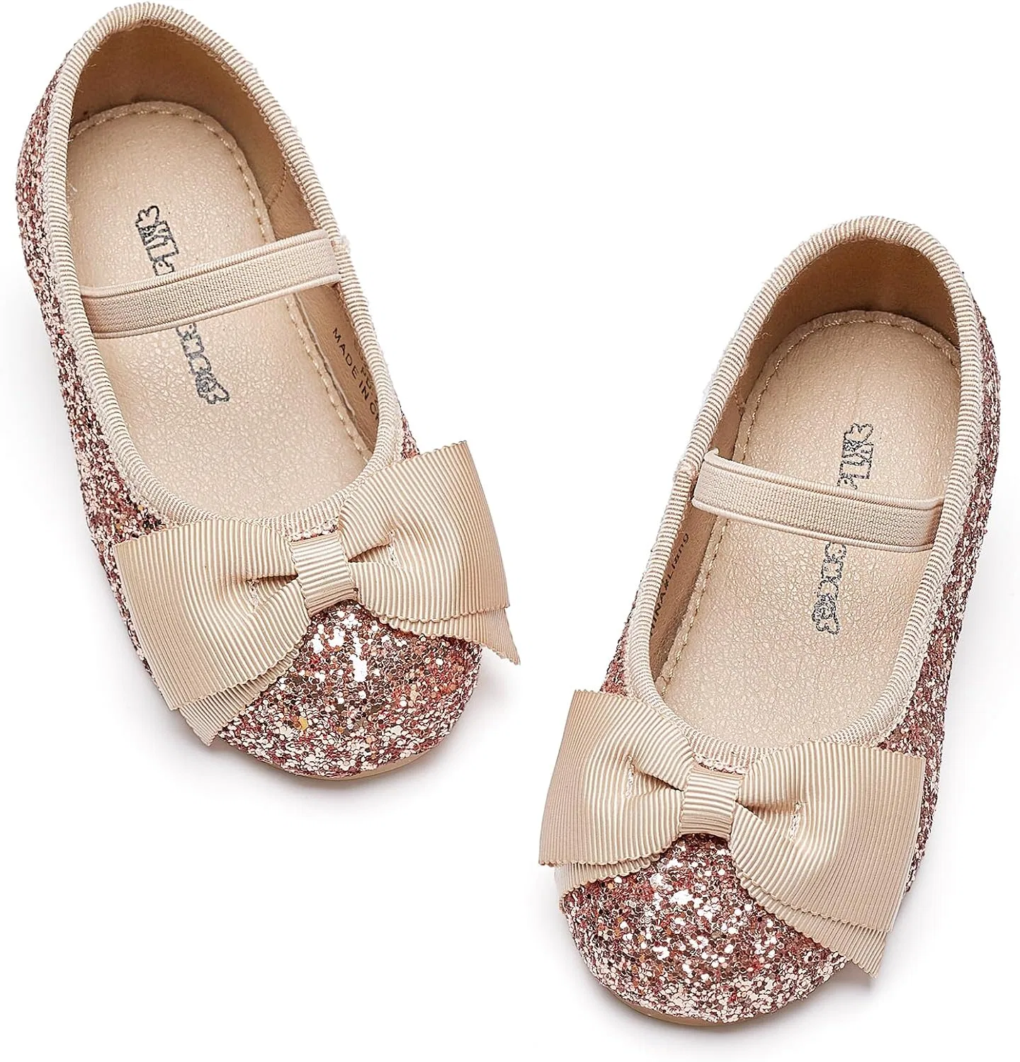 Детские балетки для девочек Mary Janes Kiderence, Rose Gold
