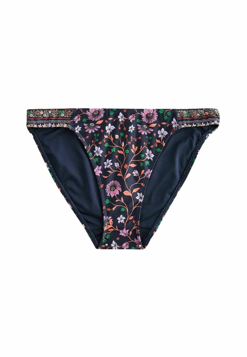 Трусики от бикини с высоким вырезом - плавки от бикини Next, Navy Pink Floral Print — фото 2