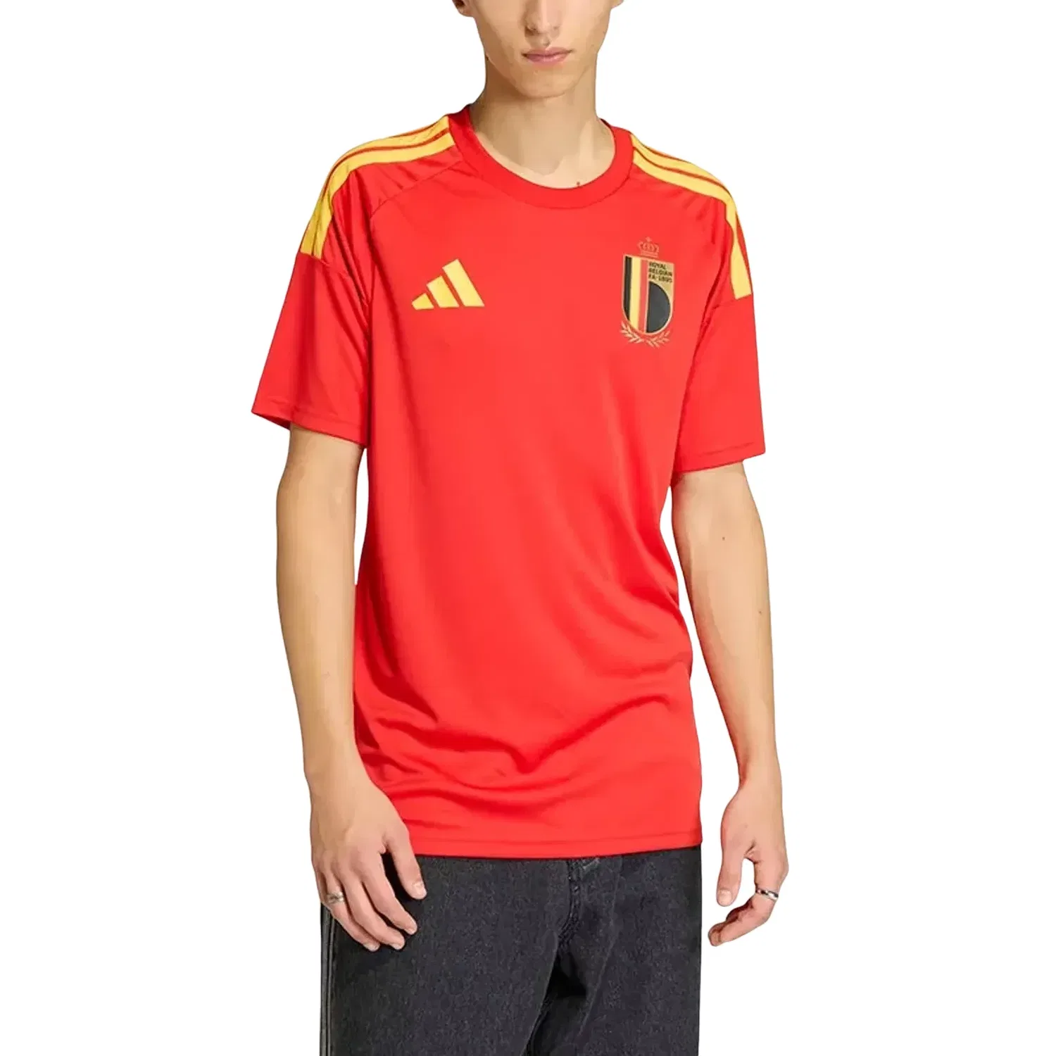 Мужская футболка Belgium 26 Home Fan Jersey Adidas, красный — фото 3