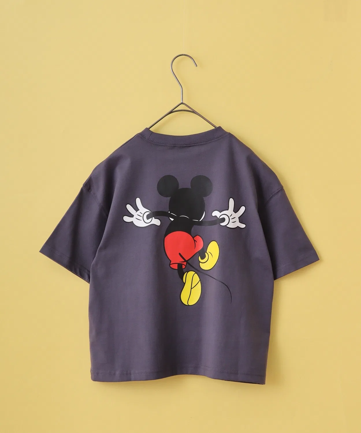 Детская футболка оверсайз с принтом MICKEY MOUSE, Gray