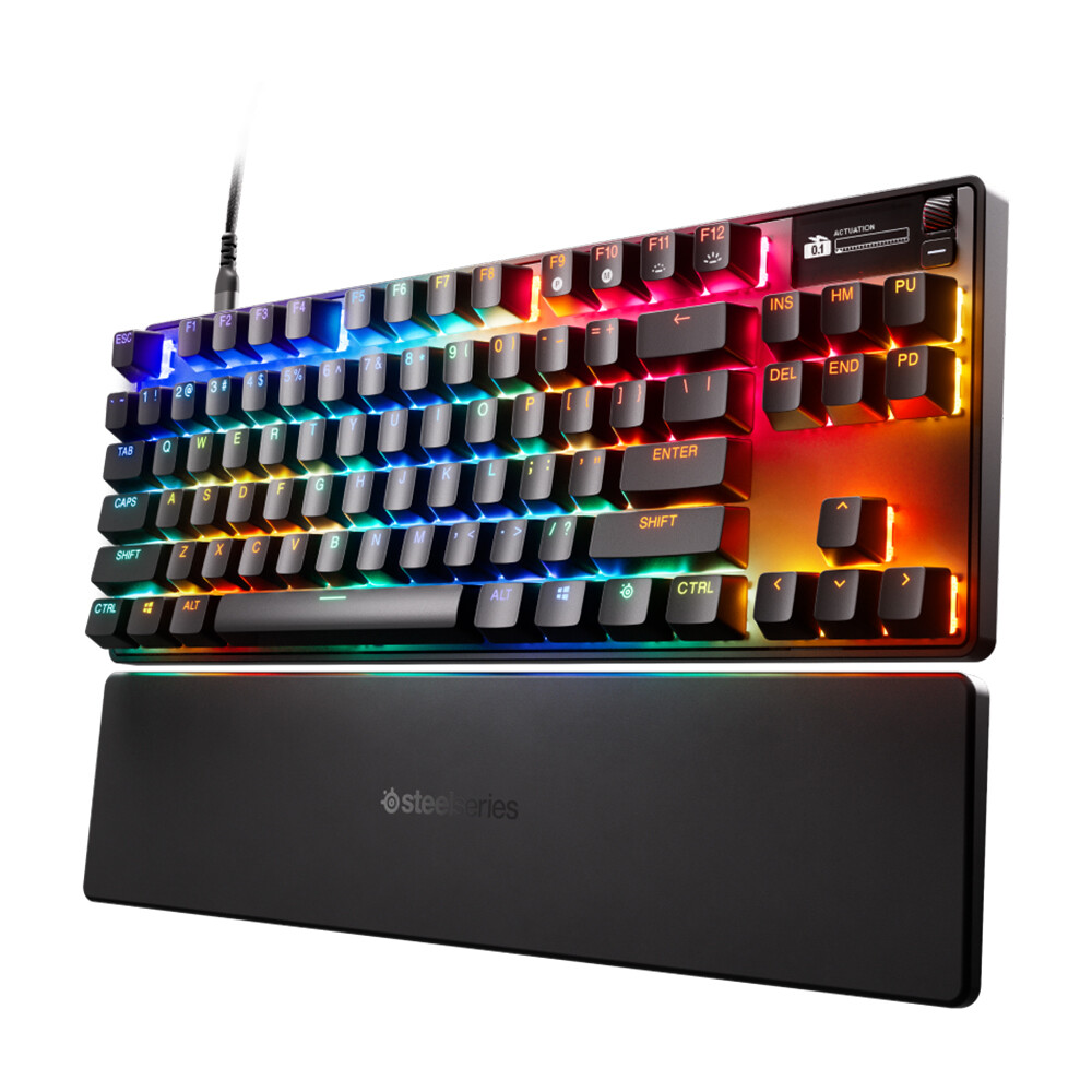 

Клавиатура игровая проводная механическая SteelSeries Apex PRO Gen 3 TKL, OmniPoint 3.0, черный, английская раскладка