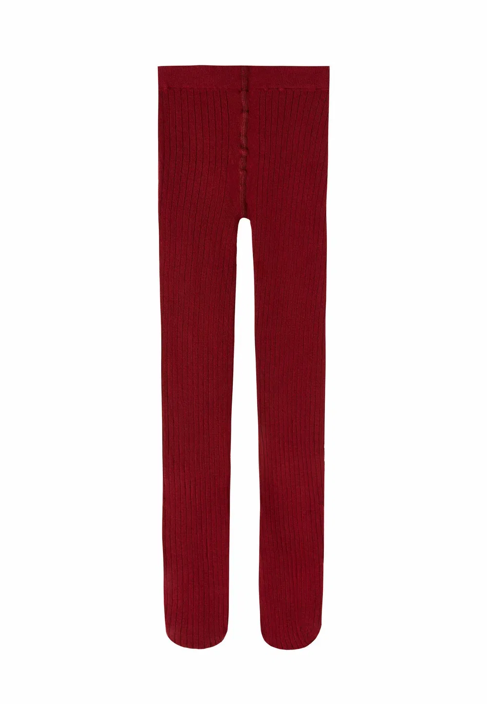 Узкие ребристые колготки Calzedonia, Rot Dark Red Ribbed
