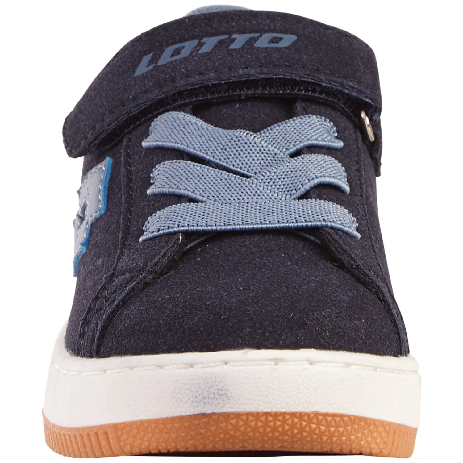 Детские ретро-кроссовки с широкой шнуровкой Lotto, Navy-Midblue — фото 3