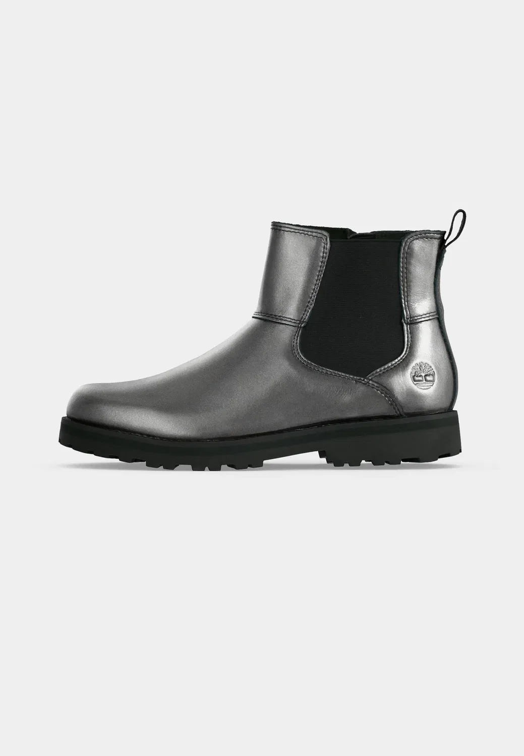 Ботинки Courma mid chelsea унисекс - классические ботильоны Timberland, Silver-Coloured — фото 2