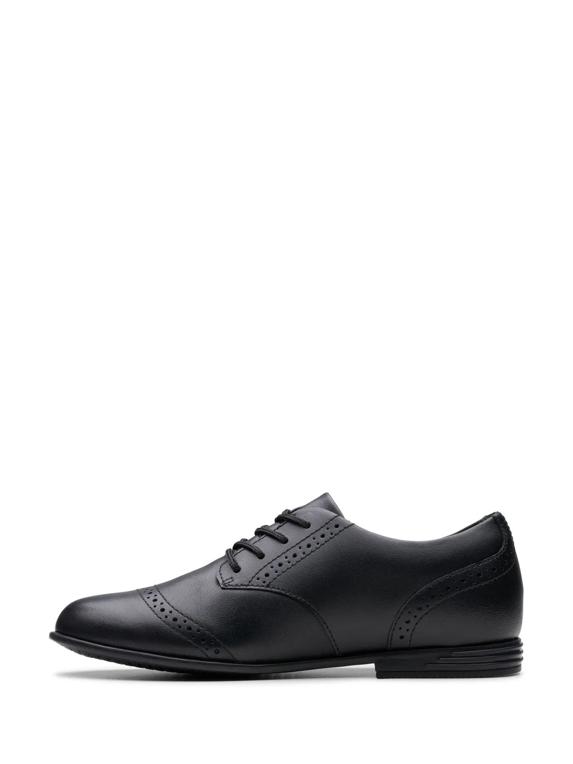 Туфли Clarks Finja Brogue, узкая колодка, черный — фото 2