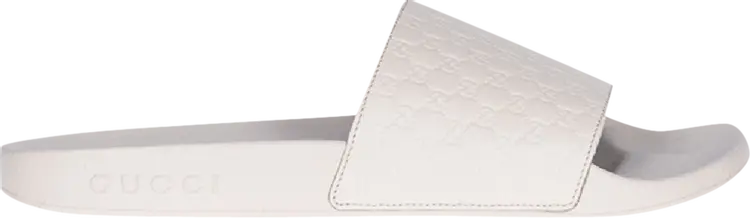 

Кроссовки Gucci MicroGuccissima Slide White, белый