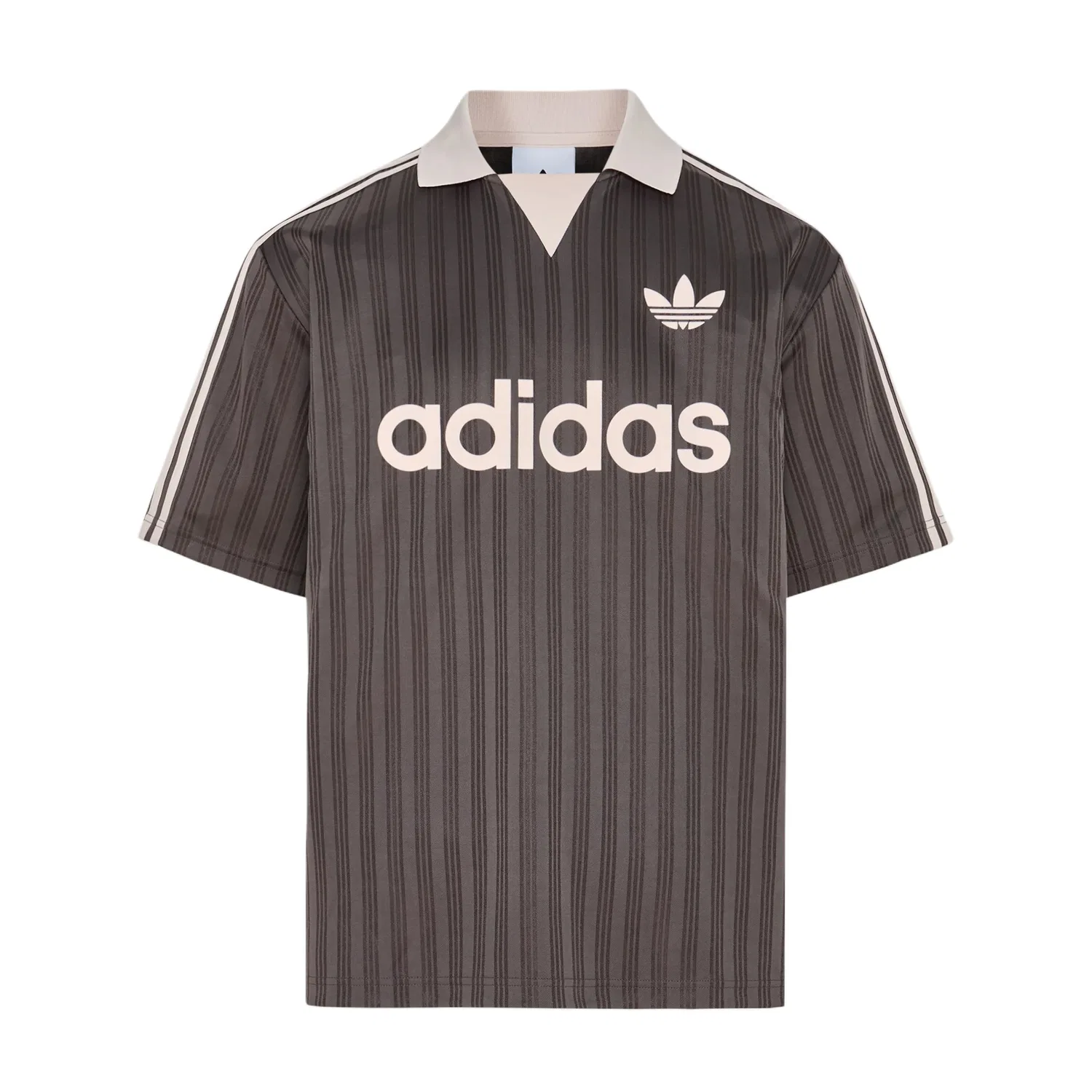 Мужская футболка с воротником Charcoal Gray Adidas Originals