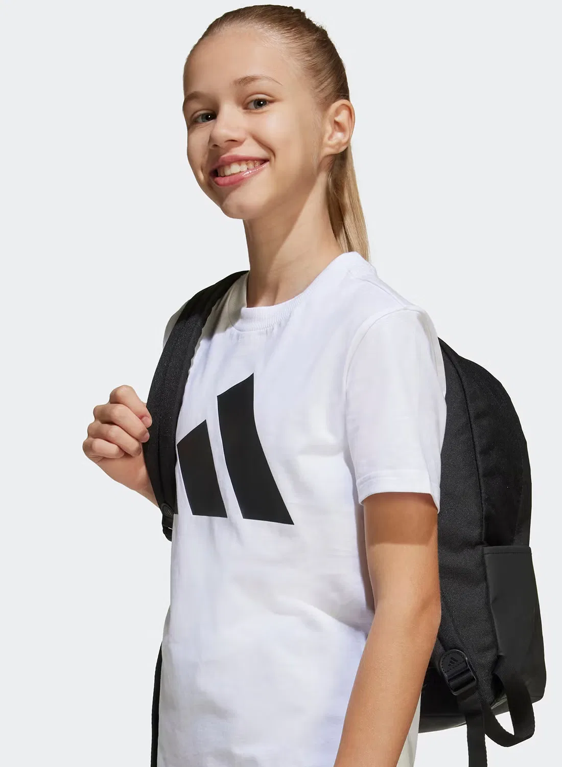 Комплект футболка и шорты хлопковый Youth Essential Adidas, белый — фото 3