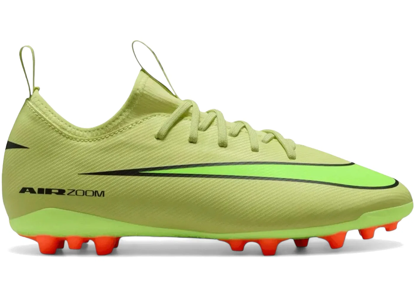 Детские футбольные бутсы для мальчиков Nike Zoom Mercurial Vapor 16 Academy AG, цвет Limelight/Hyper Crimson/Volt