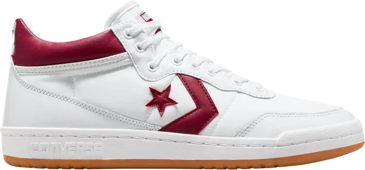 

Кеды Converse Fastbreak Pro Leather Mid White Team Red Gum, белый