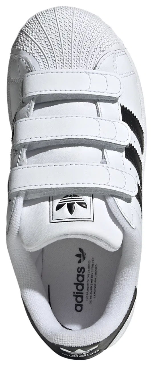 Кроссовки для мальчиков Superstar Adidas, цвет White/Black/White — фото 4