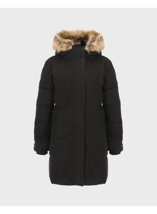Куртка утепленная с капюшоном Zara, черный