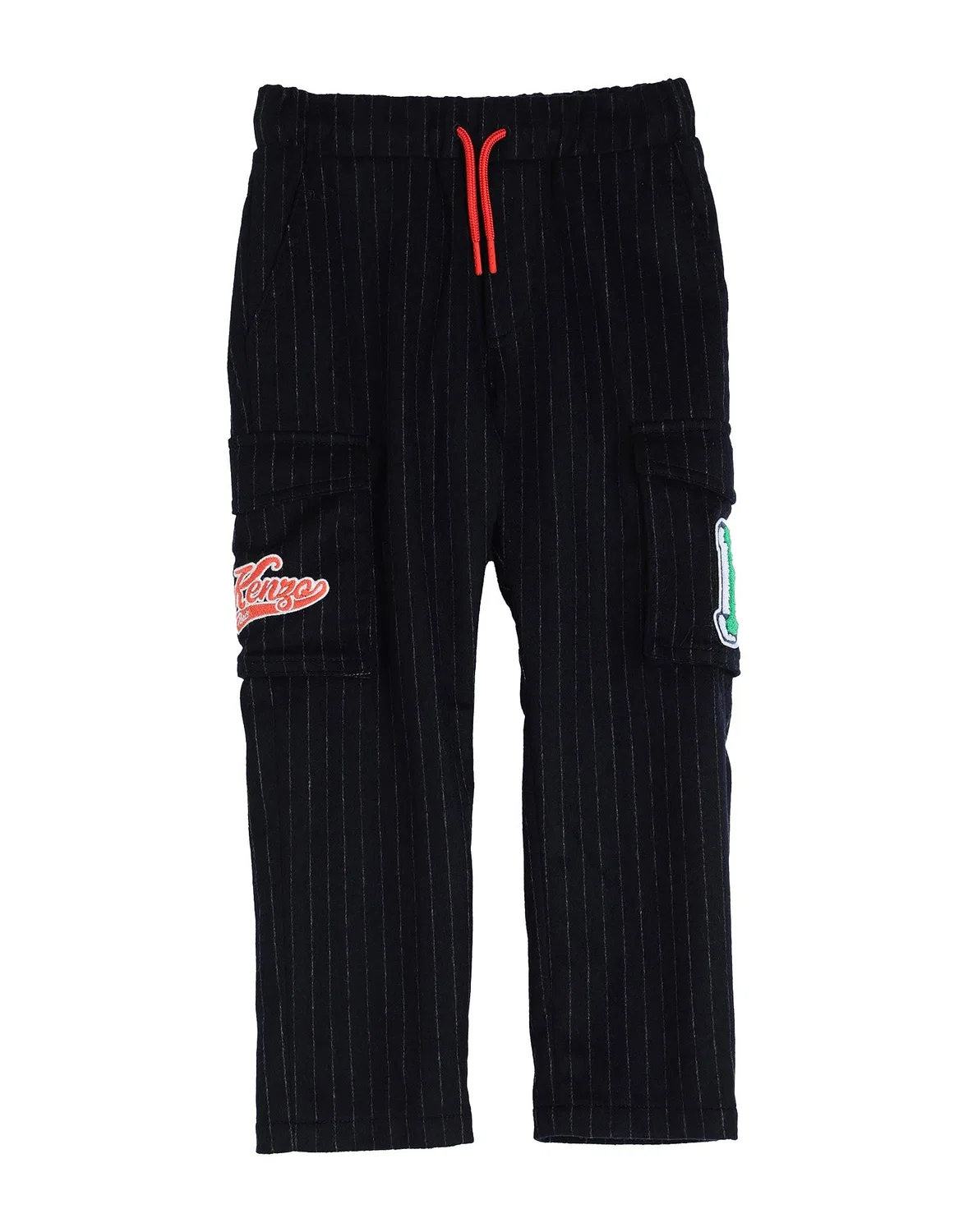 Детские брюки для мальчиков в клетку Kenzo Kids, темно-синий