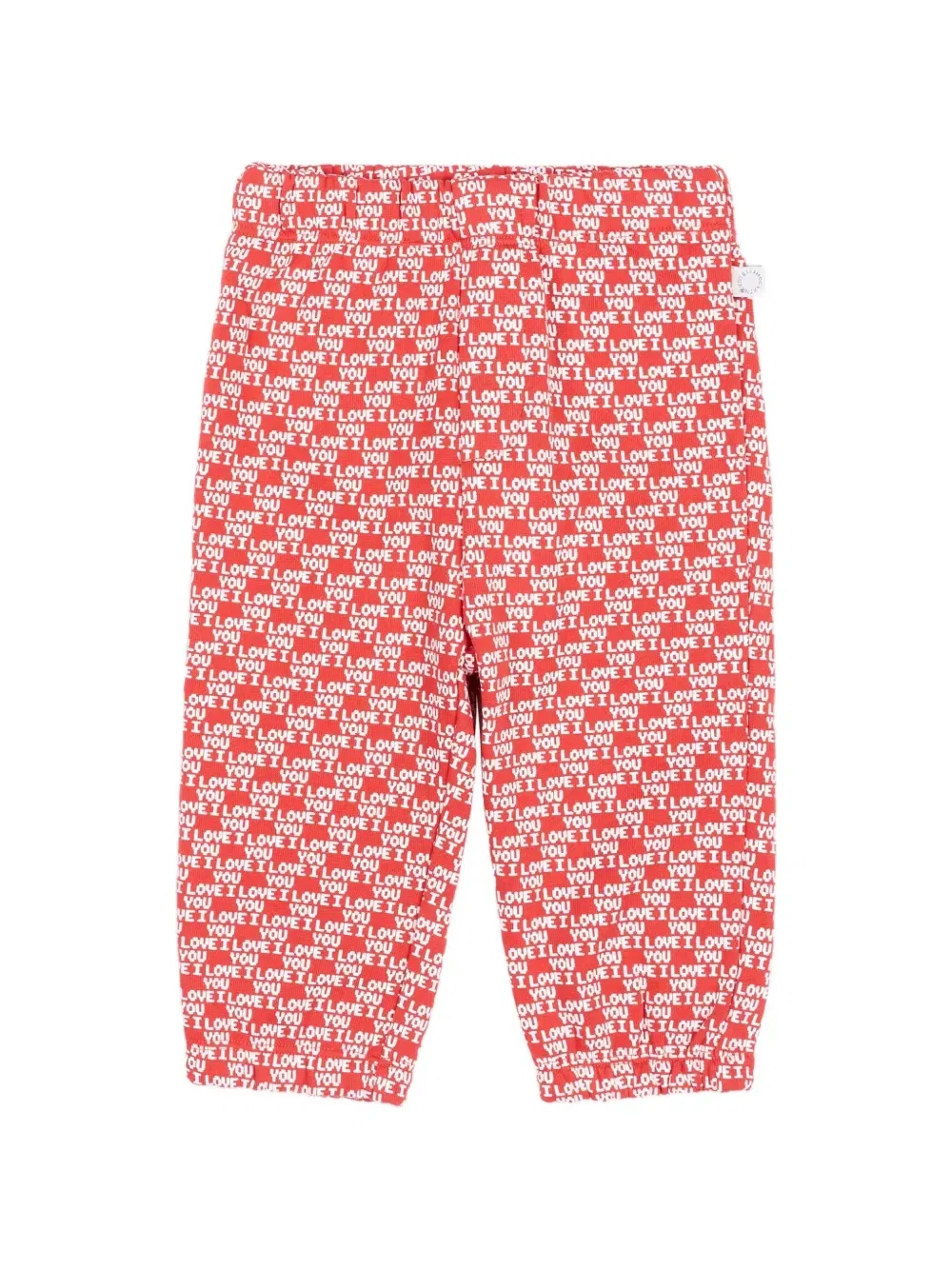 Спортивные брюки с принтом-слоганом Stella Mccartney Kids, красный