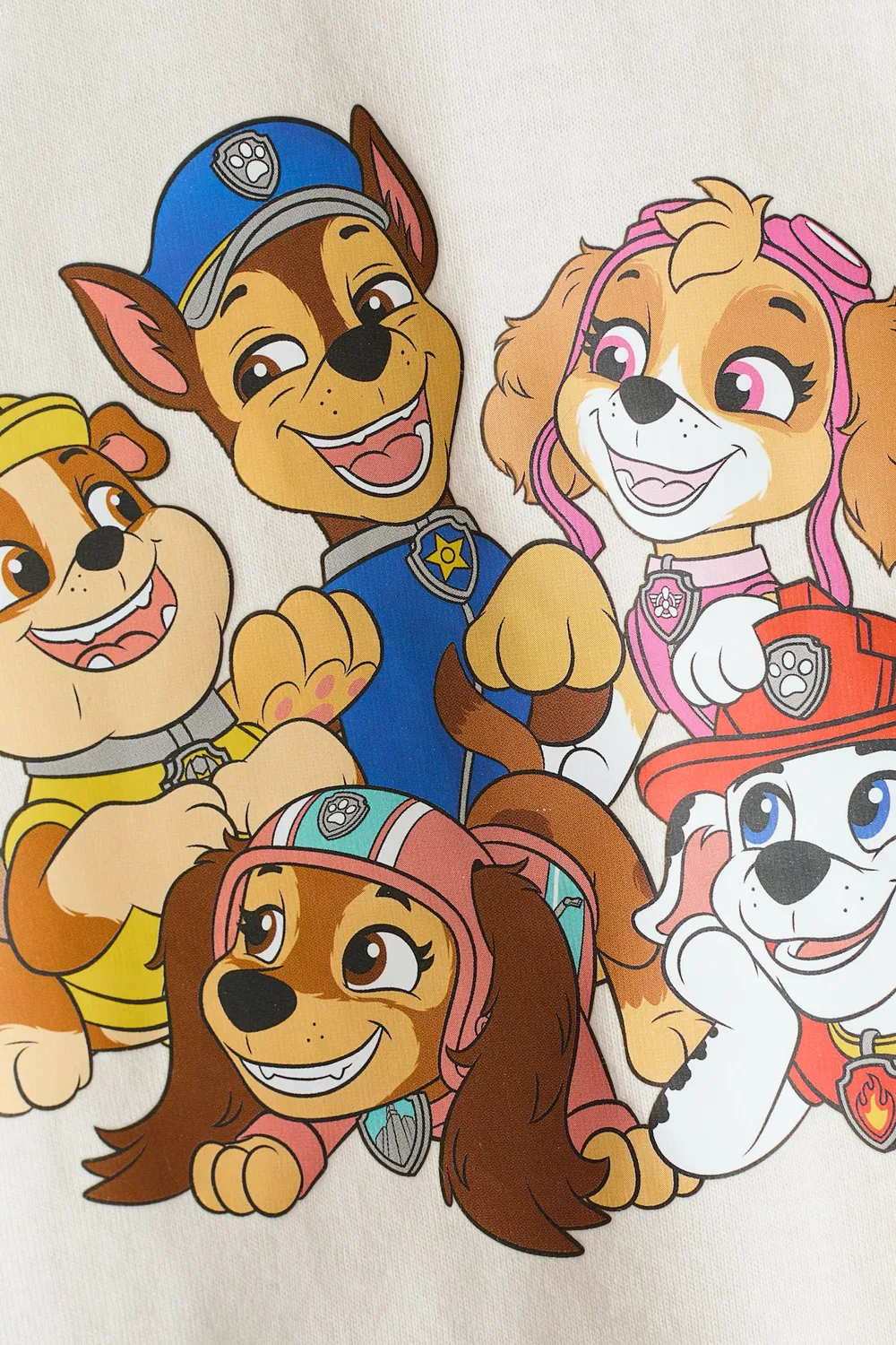 Хлопковая футболка с принтом H&M, Cremefarben/Paw Patrol — фото 2