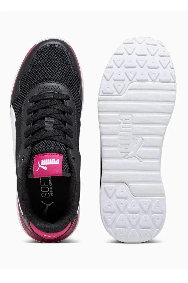 Детские спортивные кроссовки для девочек с принтом Puma, Black — фото 4