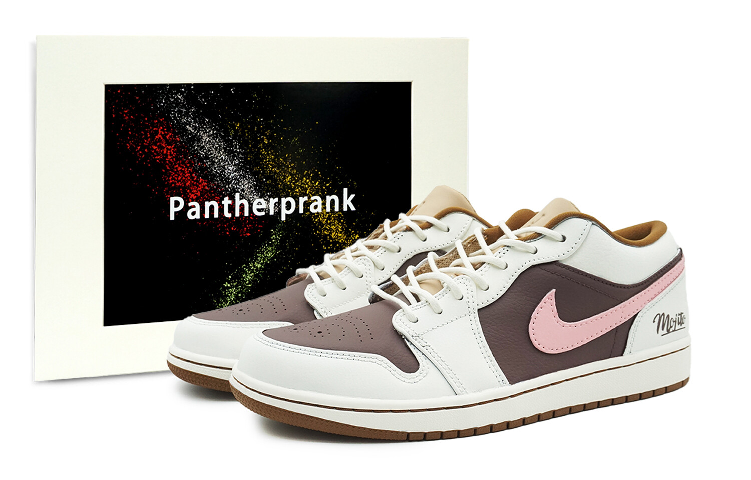 

Баскетбольные кроссовки Air 1 Vintage Men Low-Top розовый/коричневый/белый Jordan