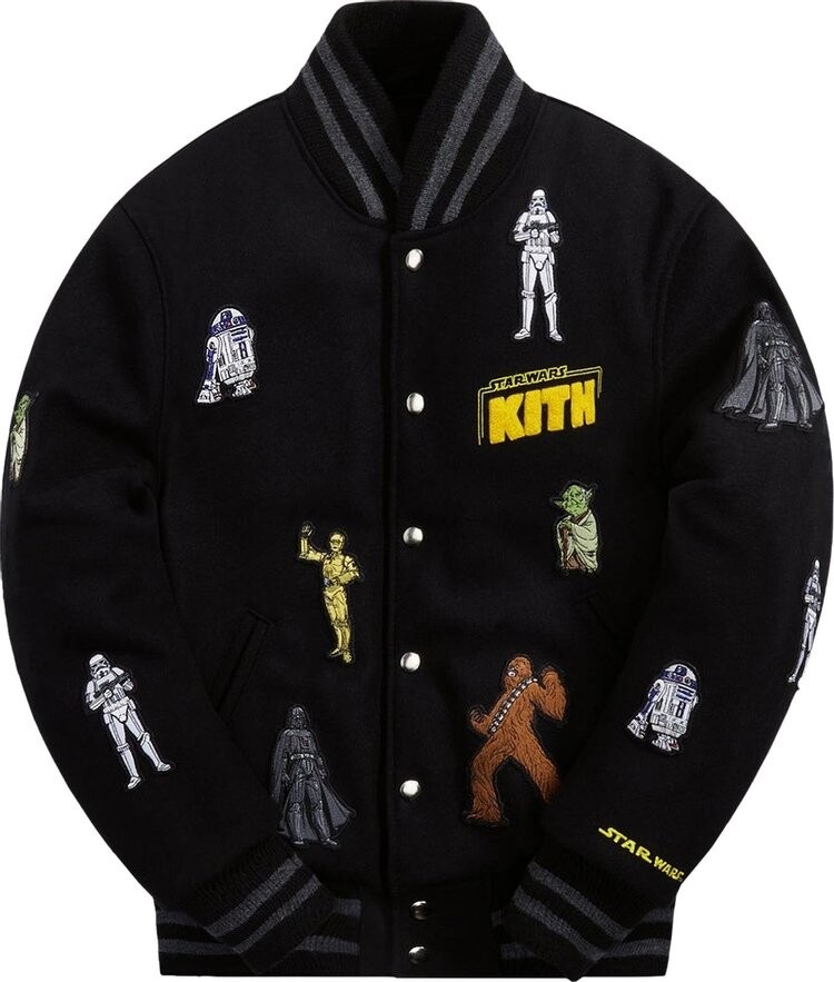 

Куртка Kith For Star Wars for Golden Bear Varsity Jacket 'Black', черный