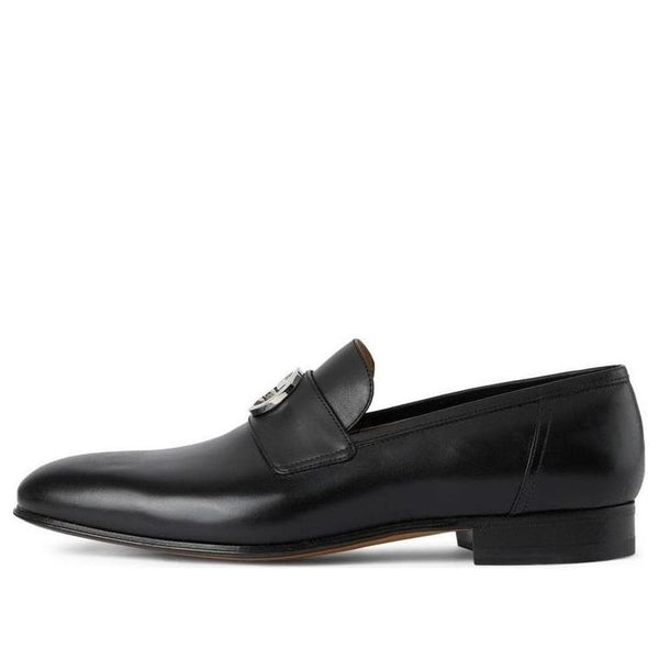 

Кроссовки interlocking g loafer 'black leather' Gucci, черный