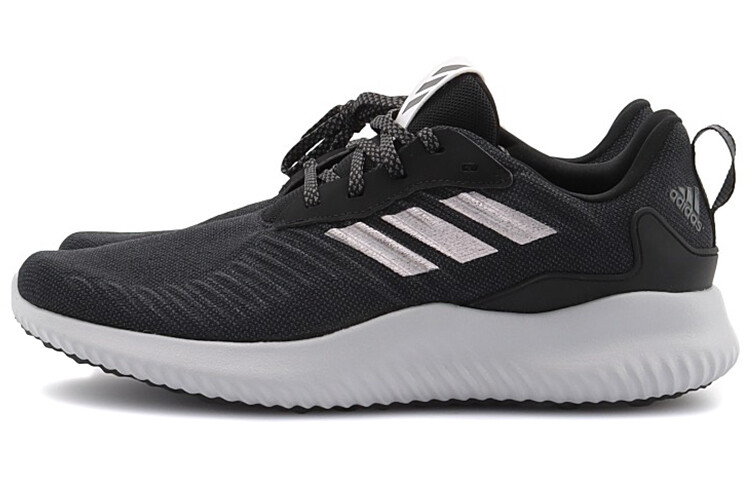 Кроссовки Alphabounce Rc для бега мужские с низким верхом, черные/серебристые/серые Adidas — фото 3