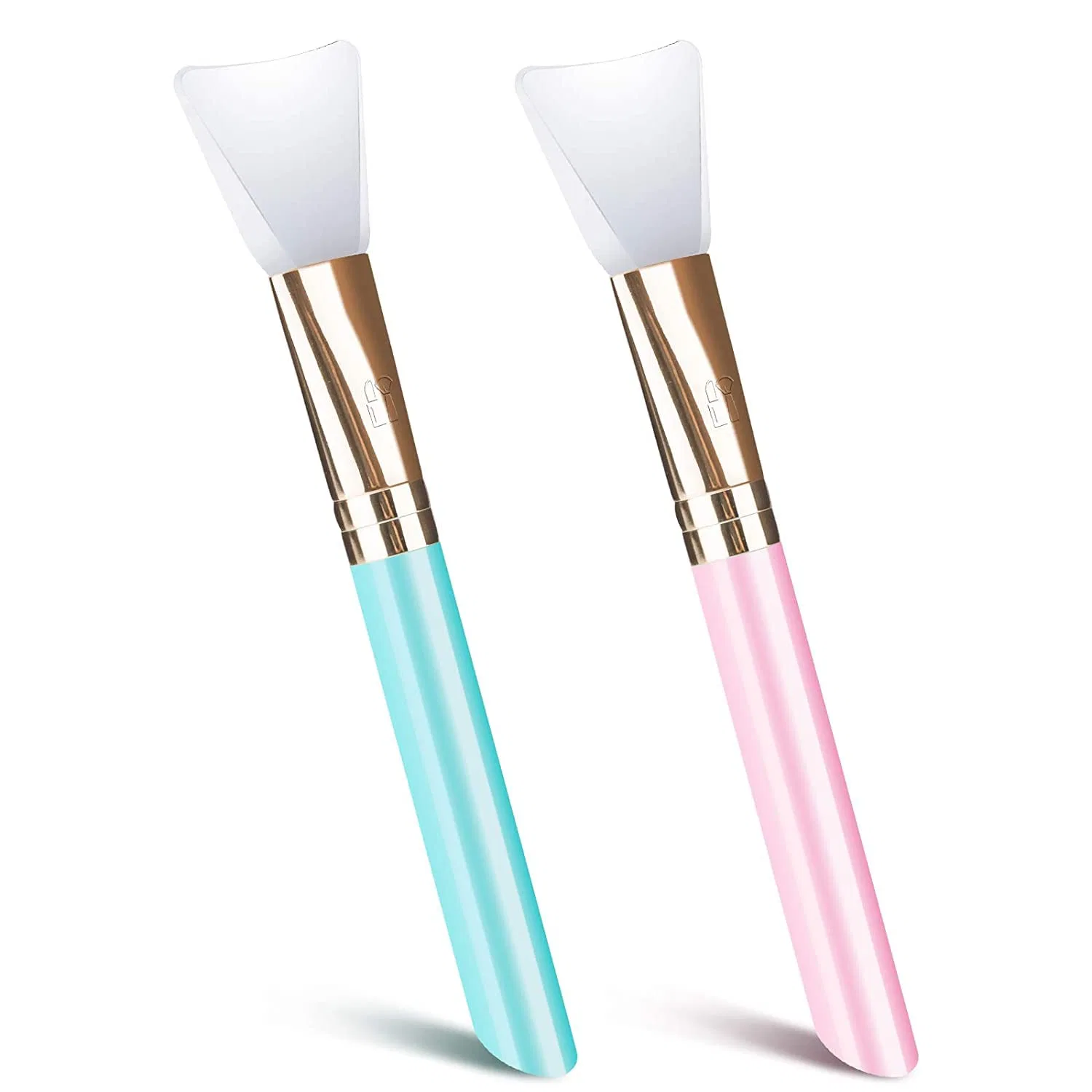 Силиконовая кисть для нанесения маски для лица, 2 шт, ZDYS, Blue, Pink